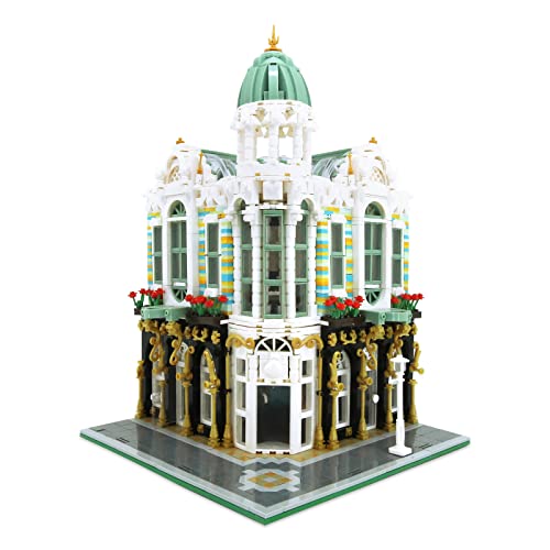 DSROG Street View Bausteine Kit, Gem Store Mini Blocks Konstruktionsspielzeug Europäische Architektur Haus Geschäft Modellbausteine, Ideengeschenke, Heimdekorationssammlung für Erwachsene (3115 PCS) von DSROG