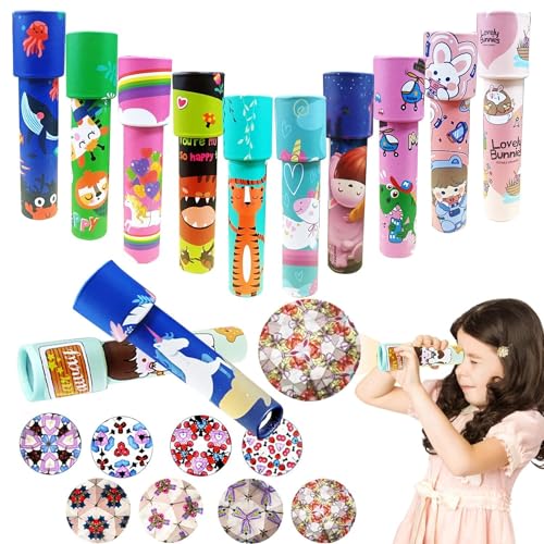 Klassisches Kaleidoskop Kinder, Kaleidoskop Bastelset 12 Stück,Mini Kaleidoscope Kinder,Kaleidoskop Kinder Mitgebsel Mini,Geburtstagsgeschenk Kaleidoskop Kinder Klein Für Jungen Und Mädchen Puzzle von DSTLWBCS