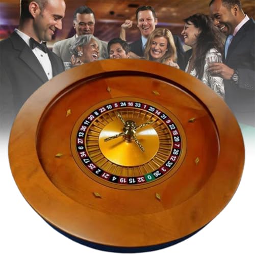 DSYYNAY Tragbares Roulette-Set für Casino, Roulette-Rad aus Holz, Drehteller, Präzisionslager, Casino-Qualität, Turm aus verchromtem Messing, sehr weiche Drehung, Double0-18 Zoll (Sing DSYYNAY Tragbares Roulette-Set für Casino, Roulette-Rad aus Holz, Drehteller, Präzisionslager, Casino-Qualität, Turm aus verchromtem Messing, sehr weiche Drehung, Double0-18 Zoll (Sing von DSYYNAY