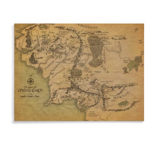 DTASSVEW Puzzle -500/1000 /1500 Stück Herr Der Ringe Serie Plakat-Z096 für Kinder Erwachsene Puzzle Educational Intellectual Decompressing Fun Family Game von DTASSVEW