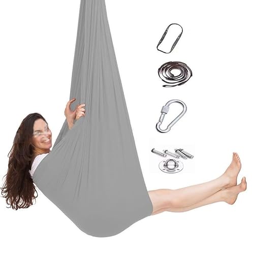 DTREEL Sinnessack, Körpersocke, Beruhigende Therapiedecke, Sensorisches Spielzeug, Stressabbau, Angst, Autismus, Taktile Gegenstände for Spielen, Körperkapsel(Grau,280x100CM/110x39in) von DTREEL
