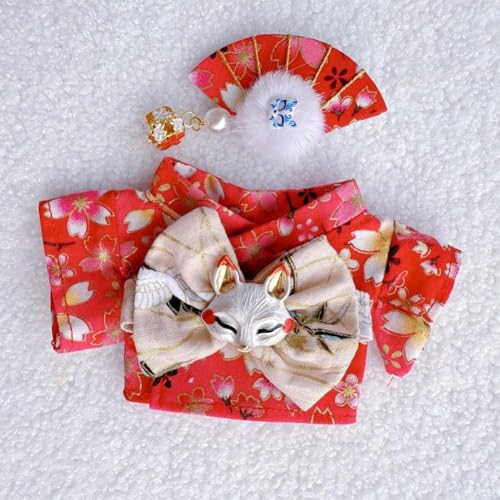 Bunte Kimono-Kleidungssets, geeignet für Labubu-Puppenkleidung, Zubehör, Oberbekleidung, 17 cm Ersatz Bunte Kimono-Kleidungssets, geeignet für Labubu-Puppenkleidung, Zubehör, Oberbekleidung, 17 cm Ersatz von DTREELS