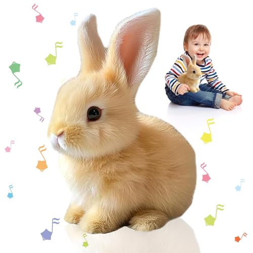 DTXYBC Hüpfendes Kaninchen Spielzeug, Interaktive Kaninchen Spielzeug, Realistic Bunny Toy, Osterhase Plüschtier mit Geräuschen Bewegungen, Plüschhasenspielzeug, Ostern Geburtstagsqeschenk DTXYBC Hüpfendes Kaninchen Spielzeug, Interaktive Kaninchen Spielzeug, Realistic Bunny Toy, Osterhase Plüschtier mit Geräuschen Bewegungen, Plüschhasenspielzeug, Ostern Geburtstagsqeschenk von DTXYBC