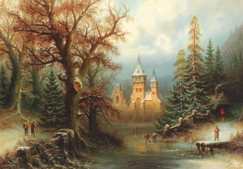 DToys Albert Bredow - Romantic Winter Landscape 1000 Teile Puzzle Dtoys-75697 DToys Albert Bredow - Romantic Winter Landscape 1000 Teile Puzzle Dtoys-75697 von DToys