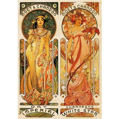 DToys Alphonse Mucha: Moet et Chandon, crémant impérial 1000 Teile Puzzle Dtoys-70081 DToys Alphonse Mucha: Moet et Chandon, crémant impérial 1000 Teile Puzzle Dtoys-70081 von DToys