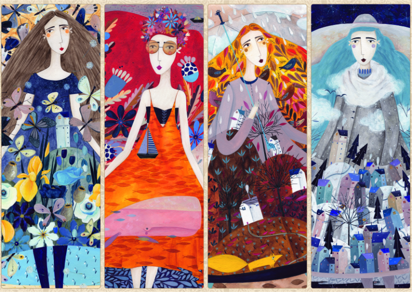 DToys Andrea Kürti - Seasons 2000 Teile Puzzle Dtoys-75819 von DToys