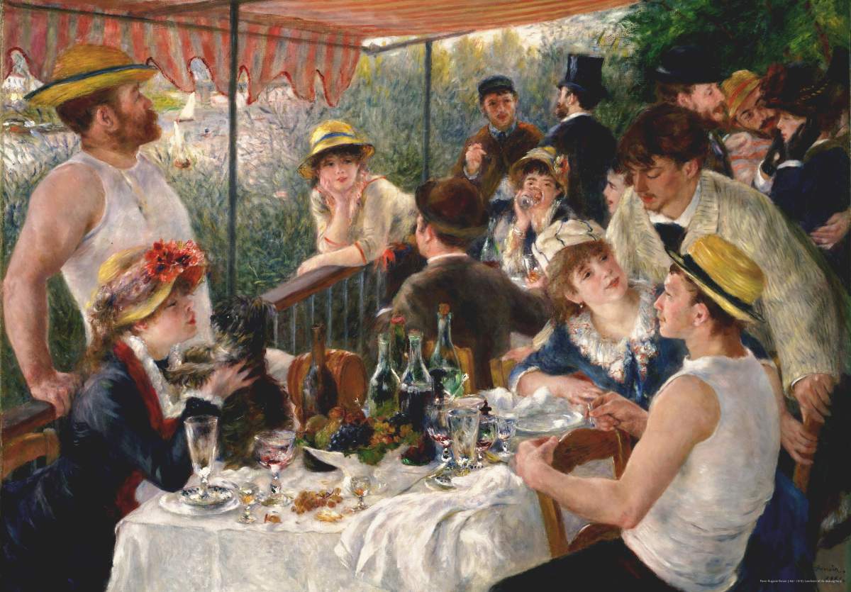 DToys Auguste Renoir - Das Frühstück der Ruderer 1000 Teile Puzzle DToys-70272 von DToys