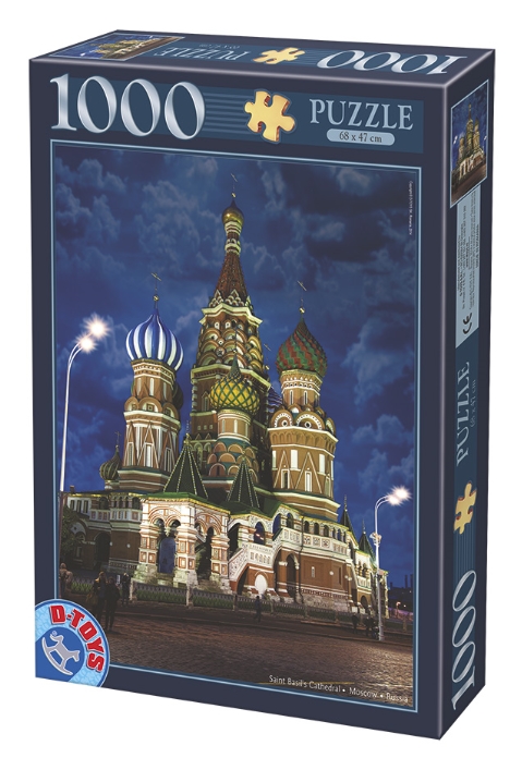 DToys Basiliuskathedrale, Moskau 1000 Teile Puzzle Dtoys-74812 von DToys