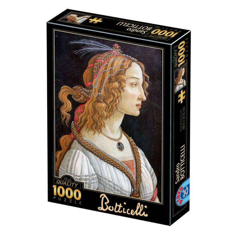 DToys Botticelli Sandro : Idealised Portrait of a Lady 1000 Teile Puzzle Dtoys-77615 von DToys