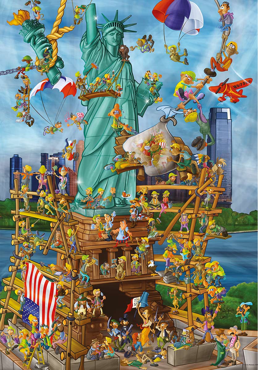 DToys Cartoon Collection - New York 1000 Teile Puzzle Dtoys-74706 von DToys