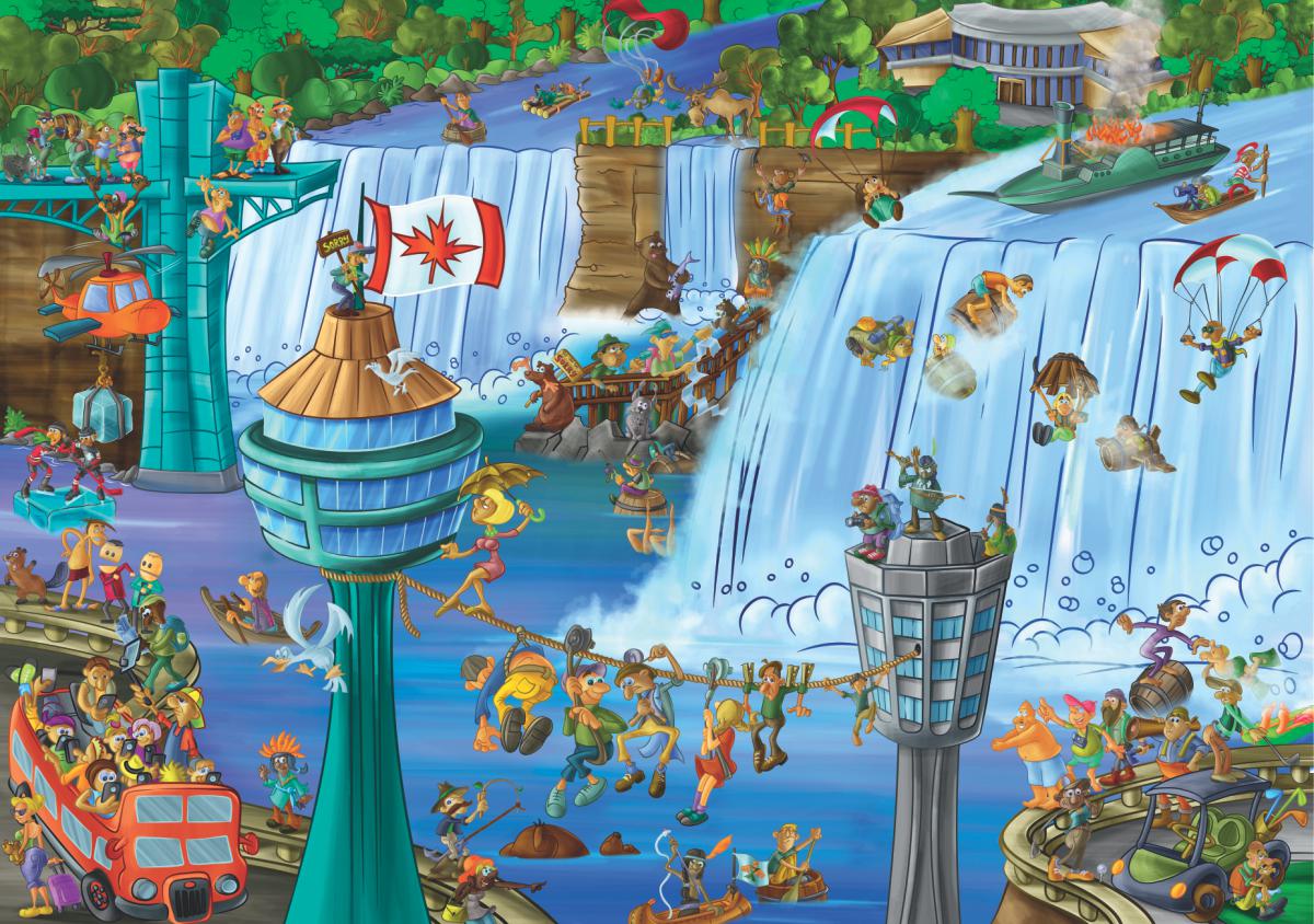 DToys Cartoon Collection - Niagara Falls 1000 Teile Puzzle Dtoys-75932 DToys Cartoon Collection - Niagara Falls 1000 Teile Puzzle Dtoys-75932 von DToys