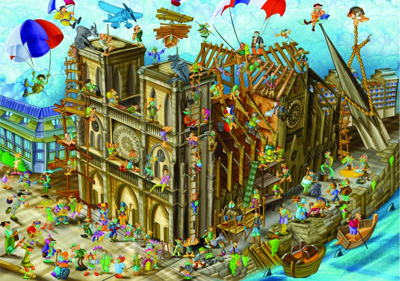 DToys Cartoon Collection - Notre Dame 1000 Teile Puzzle Dtoys-77752 von DToys