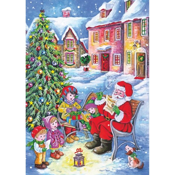DToys Christmas Collection: Treffen mit dem Weihnachtsmann 240 Teile Puzzle DToys-67647-CH01 von DToys