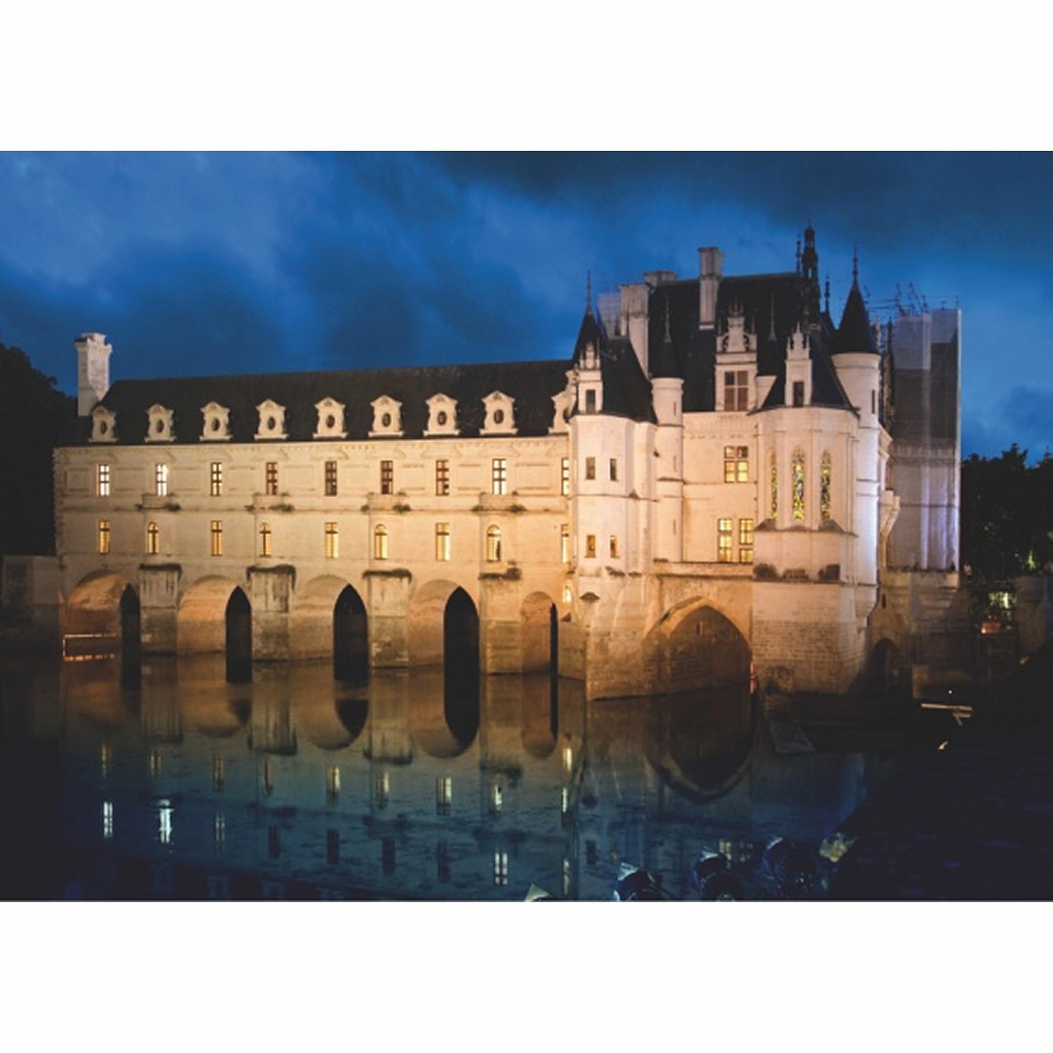 DToys Französisches Schloss: Château de Chenonceau 1000 Teile Puzzle DToys-69535 von DToys