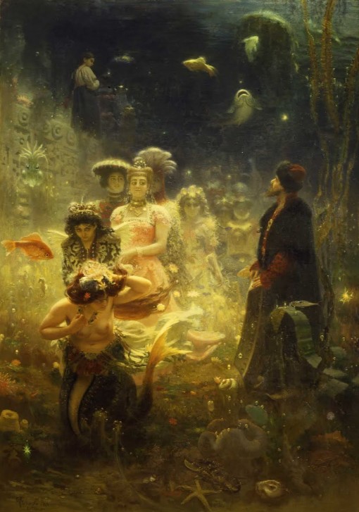 DToys Ilya Repin: Sadko in the Underwater Kingdom, 1876 1000 Teile Puzzle Dtoys-73839 von DToys