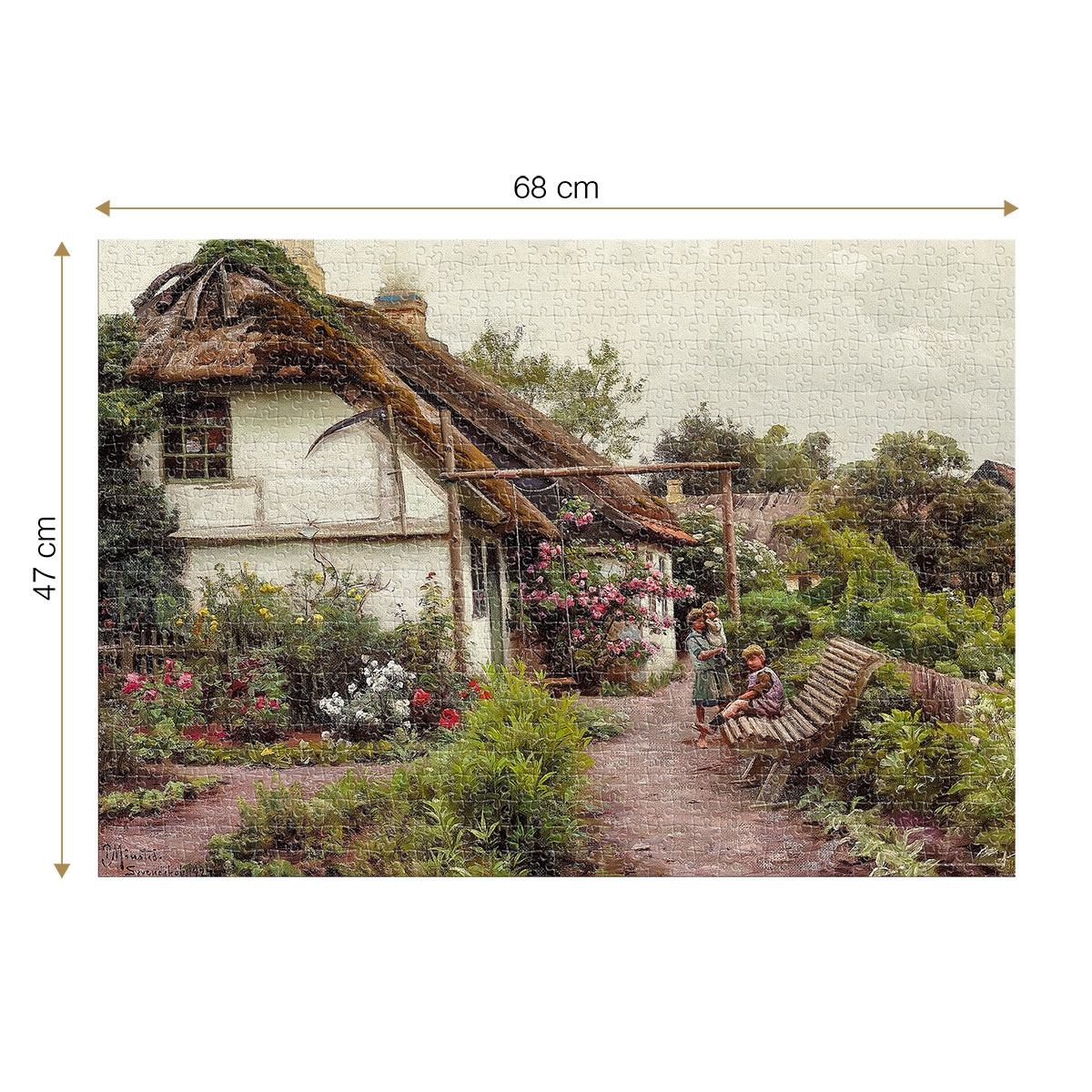 DToys Peder Mørk Mønsted - Children in the Flower Garden 1000 Teile Puzzle Dtoys-77639 DToys Peder Mørk Mønsted - Children in the Flower Garden 1000 Teile Puzzle Dtoys-77639 von DToys