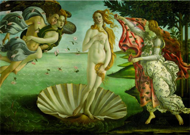 DToys Sandro Botticelli - Die Geburt der Venus 1000 Teile Puzzle Dtoys-72672 von DToys