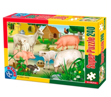 DToys Tiere vom Bauernhof: Schweine, Schafe und Kaninchen 240 Teile Puzzle Dtoys-60211-AN-02 DToys Tiere vom Bauernhof: Schweine, Schafe und Kaninchen 240 Teile Puzzle Dtoys-60211-AN-02 von DToys