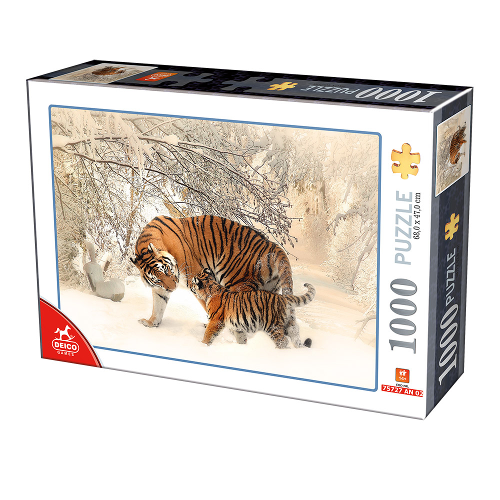 DToys Tigers 1000 Teile Puzzle Dtoys-75987 von DToys