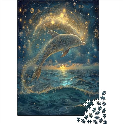 Delphin Puzzlespiel 1000 Teile, Puzzle Erwachsene 1000 Teile, Impossible Puzzle GesKükenlichkeitsspiel Für Die Ganze Familie, Puzzle Erwachsene 1000 Teile Puzzel 1000pcs (75x50cm) von DUABELPHF