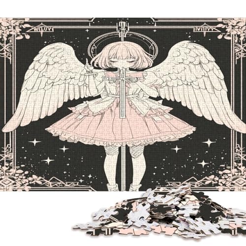 Engel Angelus Puzzle Puzzl Holz Kunst Premium Legespiel- ErwachsenenPuzzle Puzzl Poster Puzzle Engel-Puzzle Für Erwachsene Und Kinder Ab 13 Jahren 1000pcs (75x50cm) von DUABELPHF