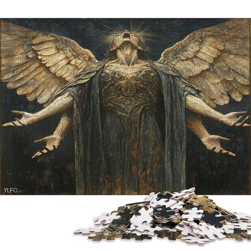 Engel Angelus Puzzle Puzzl Holz Kunst Premium Legespiel- ErwachsenenPuzzle Puzzl Poster Puzzle Engel-Puzzle Für Erwachsene Und Kinder Ab 13 Jahren 1000pcs (75x50cm) von DUABELPHF