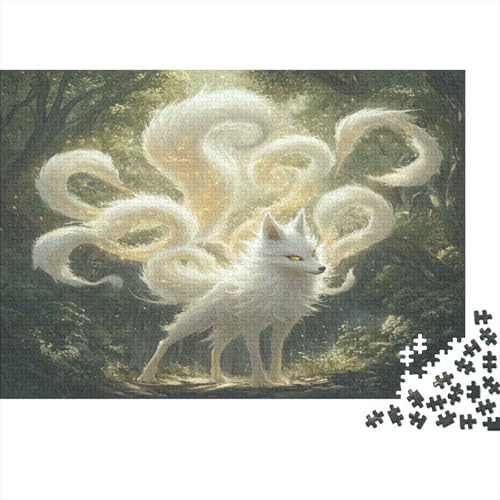 Fuchs Fox Puzzle HolzKunst Premium Magisch Kreativ Lustiges Puzzles Plakat Für Erwachsene Kinder 1000pcs (75x50cm) von DUABELPHF
