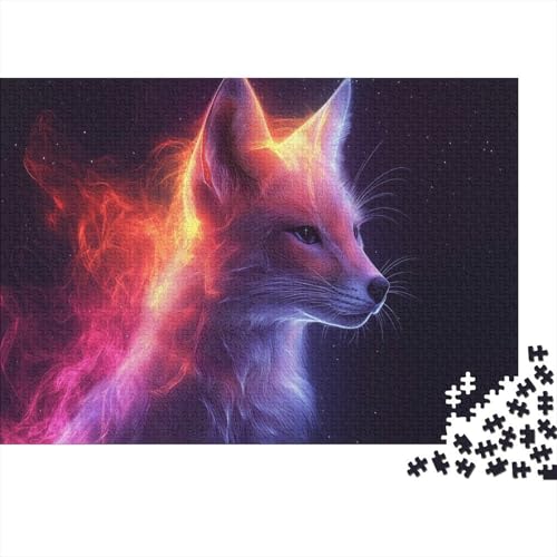 Fuchs Fox Puzzle HolzKunst Premium Magisch Legespiel- Erwachsenenpuzzle Puzzles Plakat Für Erwachsene Kinder 1000pcs (75x50cm) von DUABELPHF