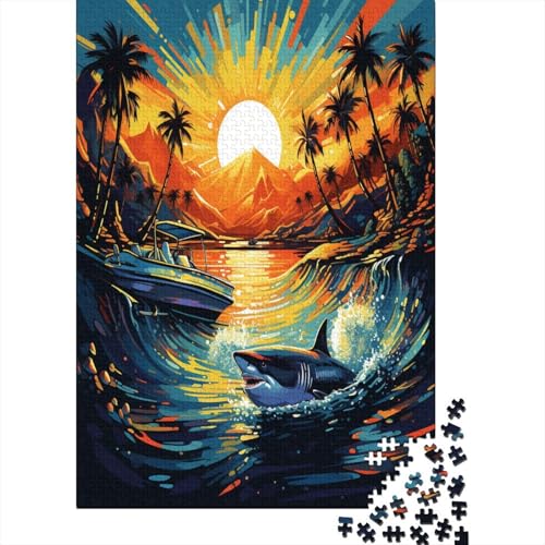 Hai Puzzle 1000 Teile,Puzzle Für Erwachsene, Impossible Puzzle,Puzzle 1000 Puzzle Home DekoRatteion Puzzle,Erwachsenenpuzzle Puzzel 1000pcs (75x50cm) von DUABELPHF