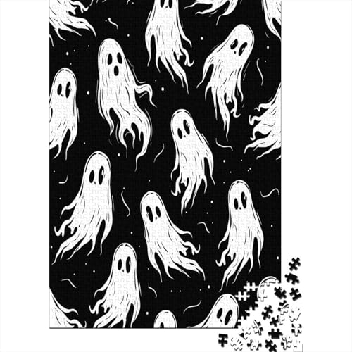 Halloween Geister und Monster Puzzle 1000 Teile,Puzzle Für Erwachsene, Impossible Puzzle, Geschicklichkeitsspiel Für Die Ganze Familie,Puzzle Legespiel- Erwachsenenpuzzle Puzzel 1000pcs (75x50cm) von DUABELPHF