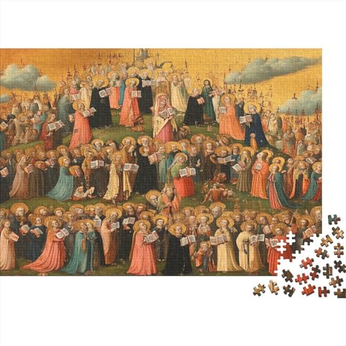 Kirche der Heiligen Saint Gläubiger Jünger Puzzle HolzKunst Premium Kreativ Lustiges Puzzles Plakat Für Erwachsene Kinder 1000pcs (75x50cm) von DUABELPHF