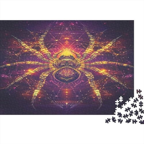 Kühl Spinne Spider Puzzle HolzKunst Premium Kreativ Lustiges Puzzles Plakat Für Erwachsene Kinder 1000pcs (75x50cm) von DUABELPHF