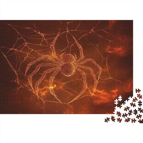 Kühl Spinne Spider Puzzle HolzKunst Premium Spiel Entpacken Puzzles Plakat Für Erwachsene Kinder 1000pcs (75x50cm) von DUABELPHF