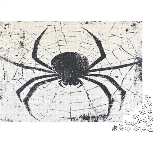 Kühl Spinne Spider Puzzle HolzKunst Premium Spiel Entpacken Puzzles Plakat Für Erwachsene Kinder 1000pcs (75x50cm) von DUABELPHF