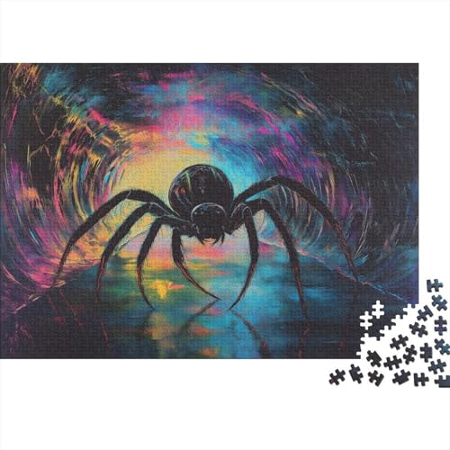Kühl Spinne Spider Puzzle HolzKunst Premium Spiel Entpacken Puzzles Plakat Für Erwachsene Kinder 1000pcs (75x50cm) von DUABELPHF