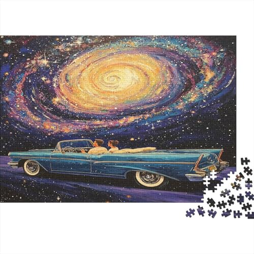 Ölgemälde Auto-Puzzle Fahrzeug car HolzKunst Premium Magie Legespiel- Erwachsenenpuzzle Puzzles Plakat Für Erwachsene Kinder 1000pcs (75x50cm) von DUABELPHF