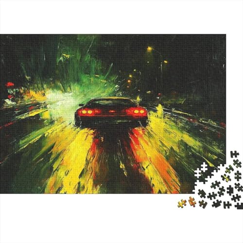 Ölgemälde Auto-Puzzle Fahrzeug car HolzKunst Premium Magie Legespiel- Erwachsenenpuzzle Puzzles Plakat Für Erwachsene Kinder 1000pcs (75x50cm) von DUABELPHF