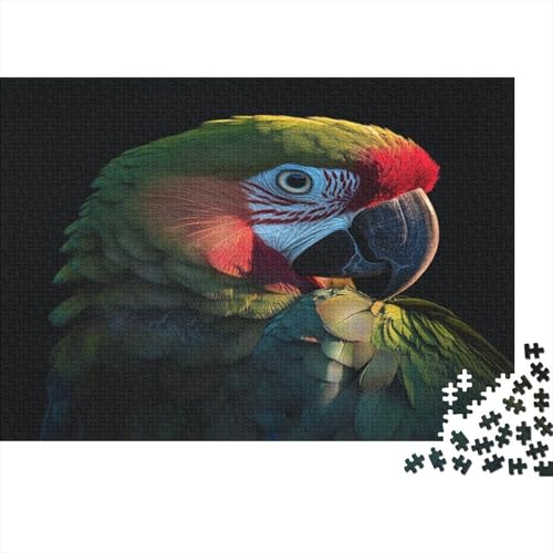 Papagei Parrot Puzzle HolzKunst Premium Kreativ Lustiges Tier Plakat Papageien Puzzles Erwachsene Kinder 1000pcs (75x50cm) von DUABELPHF