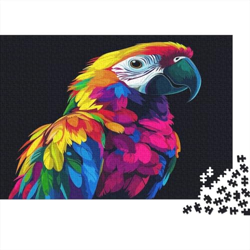 Papagei Parrot Puzzle HolzKunst Premium Polly Legespiel- Erwachsenenpuzzle Tier Plakat Papageien Puzzles Für Erwachsene Und Kinder Ab 13 Jahren 1000pcs (75x50cm) von DUABELPHF