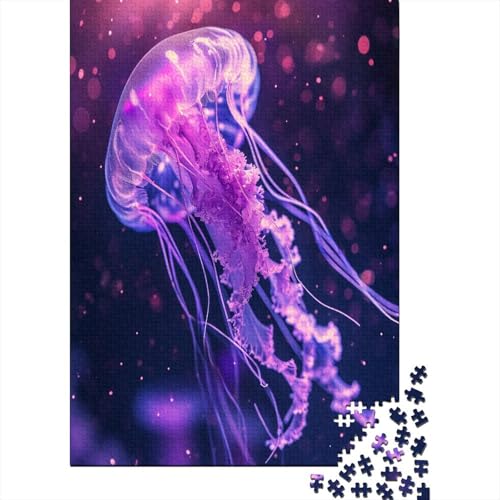 Quallen Puzzle 1000 Teile Erwachsene Puzzles Für Erwachsene Klassische Puzzles 1000 Teile Erwachsene Puzzlespiel Schwer Pädagogisches Spielzeug Erwachsene Kinder Puzzel 1000pcs (75x50cm) von DUABELPHF