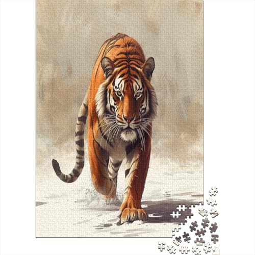 Tiger Puzzles1000 Teile, Puzzle Für Erwachsene, Geschicklichkeitsspiel Für Die Ganze Familie, Klassische Puzzle,Geburtstagsgeschenk Erwachsenen Puzzlespiel Puzzel 1000pcs (75x50cm) von DUABELPHF