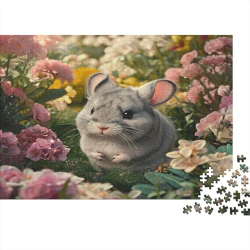 Totoro Chinchilla Puzzle HolzKunst Premium Cartoon Spiel Entpacken Puzzles Plakat Für Erwachsene Kinder 1000pcs (75x50cm) von DUABELPHF