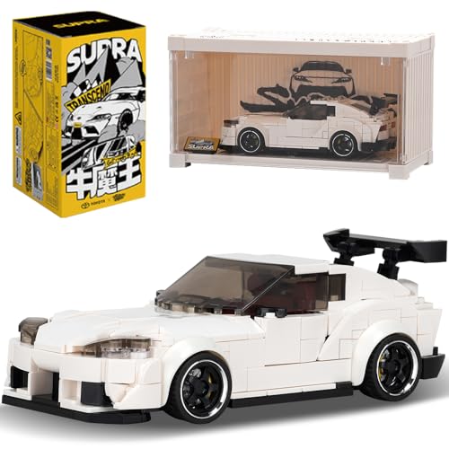 DUANT PB8808 Super Sportwagen Baublock Set, 367 Stück MOC Spielzeug Auto 1:32 Verhältnis Modell Baublock Kit, mit Display-Container, Geeignet als Geschenke und Sammlerstücke von DUANT