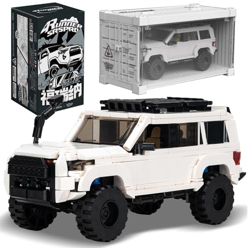 DUANT PB8809 4Runner Off-Road-Fahrzeug Bausteinsatz, 540 Stück MOC Spielzeug Auto 1:32 Verhältnis Modell Bausteinsatz, mit Display-Container, Geeignet als Geschenke und Sammlerstücke von DUANT