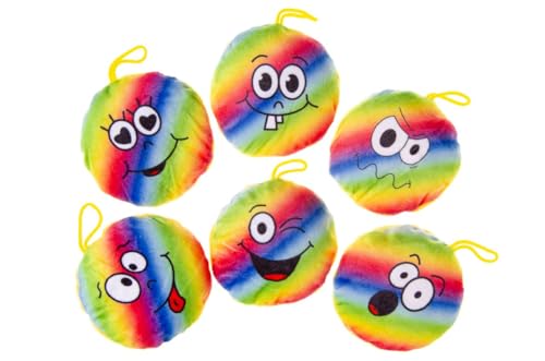 DUCKIEZ Rainbow Emotion Face Circle Plushie Kissen Erhältlich in 6 verschiedenen Designs, Design nach dem Zufallsprinzip oder Partytütenfüller! DUCKIEZ Rainbow Emotion Face Circle Plushie Kissen Erhältlich in 6 verschiedenen Designs, Design nach dem Zufallsprinzip oder Partytütenfüller! von DUCKIEZ