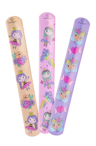 DUCKIEZ Schnapparmbänder für Kinder, Partytütenfüller, Schnapparmband, Schnappband, Jungen und Mädchen, Armbänder (Prinzessin, 6, Armbänder) von DUCKIEZ