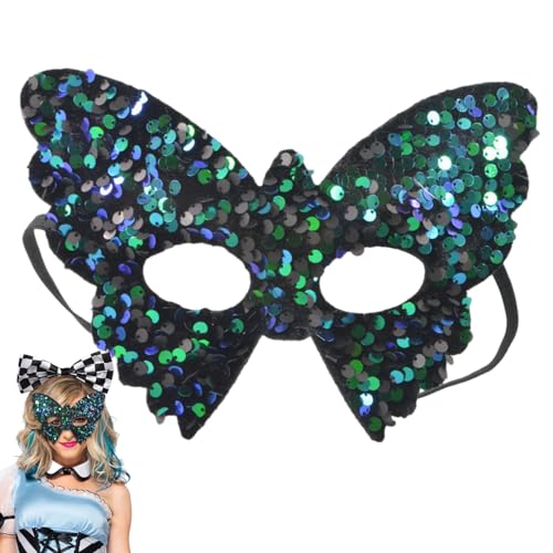 DUDOK Maskerade Half Face | Bling Maskerade Gesicht für Frauen | Schmetterlingsform Funkelndes Gesicht für Frauen Mädchen DUDOK Maskerade Half Face | Bling Maskerade Gesicht für Frauen | Schmetterlingsform Funkelndes Gesicht für Frauen Mädchen von DUDOK