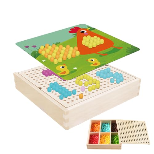 DUDOK Pilz-Nagelspielzeug, 240 Stück, zum Basteln, Peg Puzzle, Spielzeug | mit Aufbewahrungsbox, Basteln, Peg Puzzle, Spielzeug für 3 Jahre + Ausdauer entwickeln DUDOK Pilz-Nagelspielzeug, 240 Stück, zum Basteln, Peg Puzzle, Spielzeug | mit Aufbewahrungsbox, Basteln, Peg Puzzle, Spielzeug für 3 Jahre + Ausdauer entwickeln von DUDOK