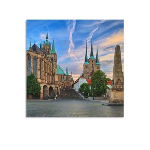 Dom von Erfurt, 1000 Teile Puzzle für Erwachsene und Kinder - Schwieriges Klassisches Puzzle für Überraschungs-Geburtstag, Familie, Heimdekoration (38x26cm) - 218 von DUDOK
