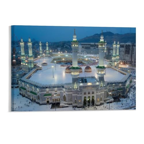 Puzzle 1000 Teile，Mekka bei Nacht，Art Malerei Puzzle 1000 Teile Pädagogisches intellektuelles Dekomprimieren von Spielzeugrätseln Lustige（50x70cm）-96 von DUDOK